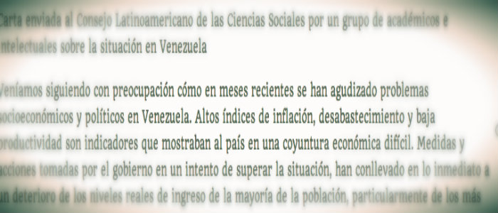 En este momento estás viendo Llamado de Académicos e Intelectuales al Gobierno y a los actores sociales y políticos venezolanos