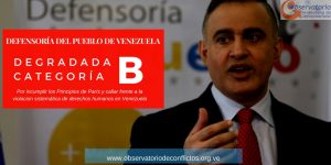 Lee más sobre el artículo Defensoría del Pueblo de Venezuela degradada a categoría B
