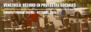 Lee más sobre el artículo Conflictividad social en Venezuela durante octubre de 2018