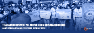 Lee más sobre el artículo Situación de la conflictividad social en Venezuela en octubre de 2020