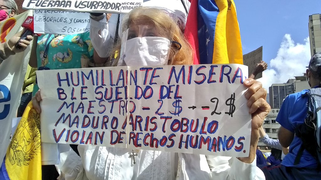 En este momento estás viendo Docentes protestaron en todos los estados de Venezuela