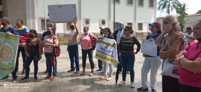 7.9.22 diversos gremios protestan en Cojedes exigiendo mejores condiciones salariales