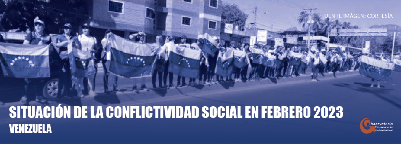 Conflictividad social en Venezuela en febrero de 2023