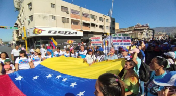 2.2.23 Trabajadores marchan en el estado Aragua exigiendo salarios dignos